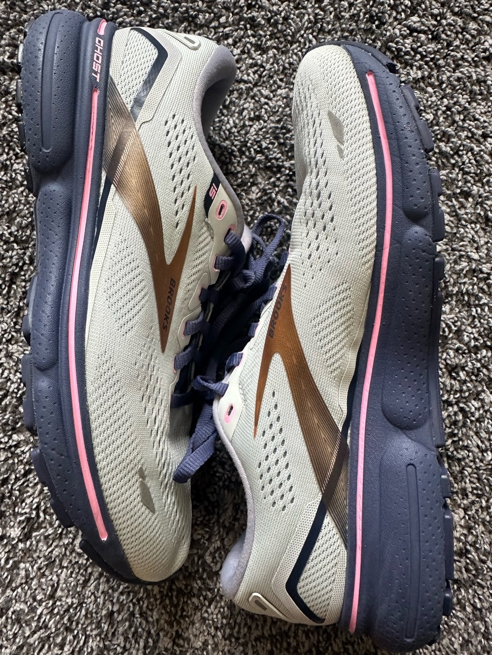 Women's BROOKS Ghost 15 Running Walking Gym  Shoes Size 8.5 Spa Blue Copper